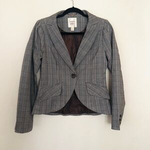 New Autres Filles Plaid Fitted Blazer